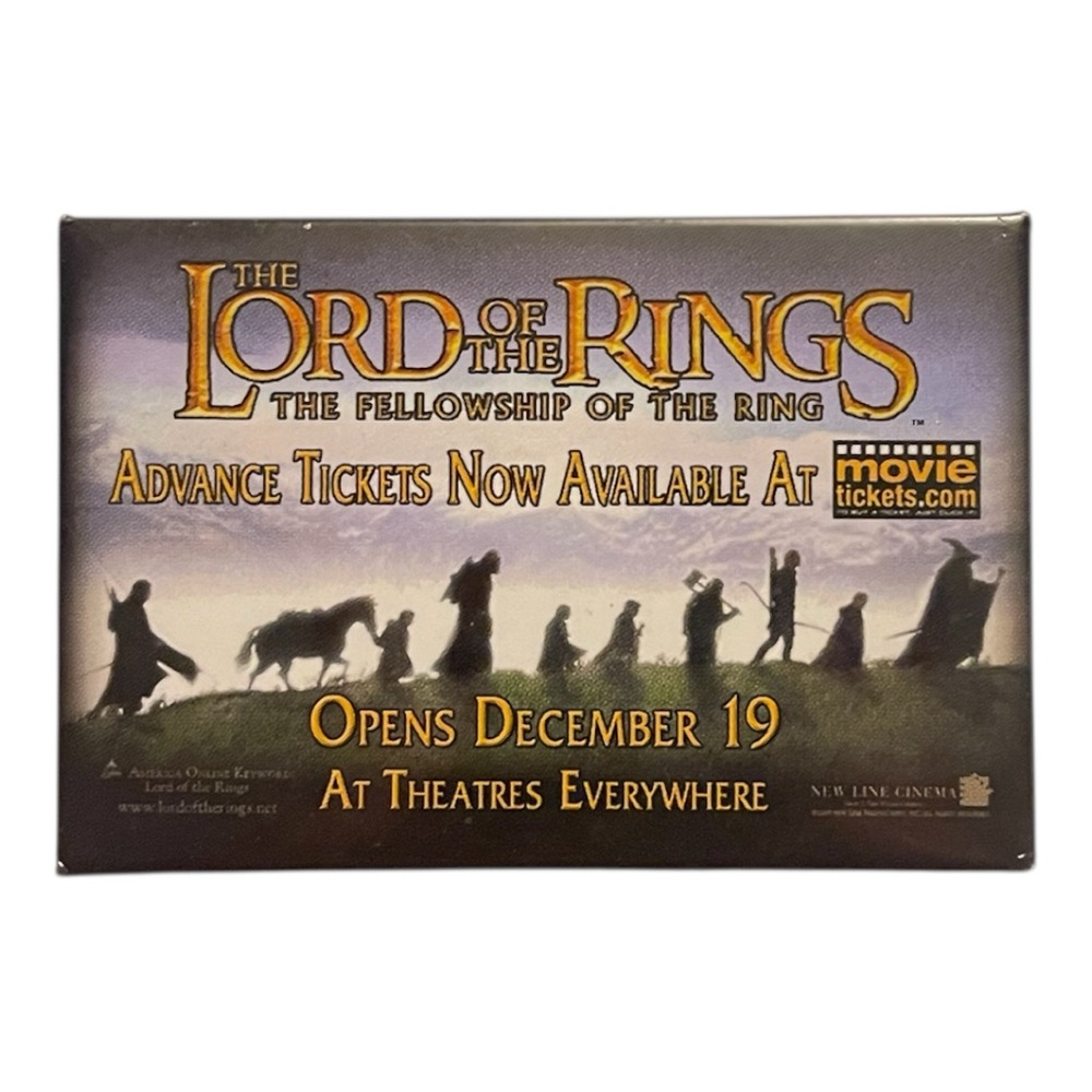 2001 Lord of the Rings Movie Promo Pin